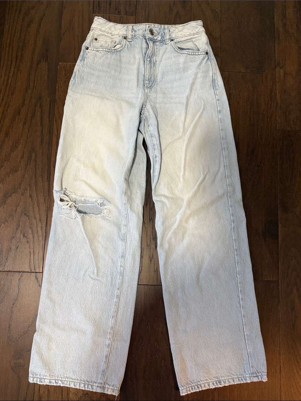 Garage Light Wash Wide Leg Jeans